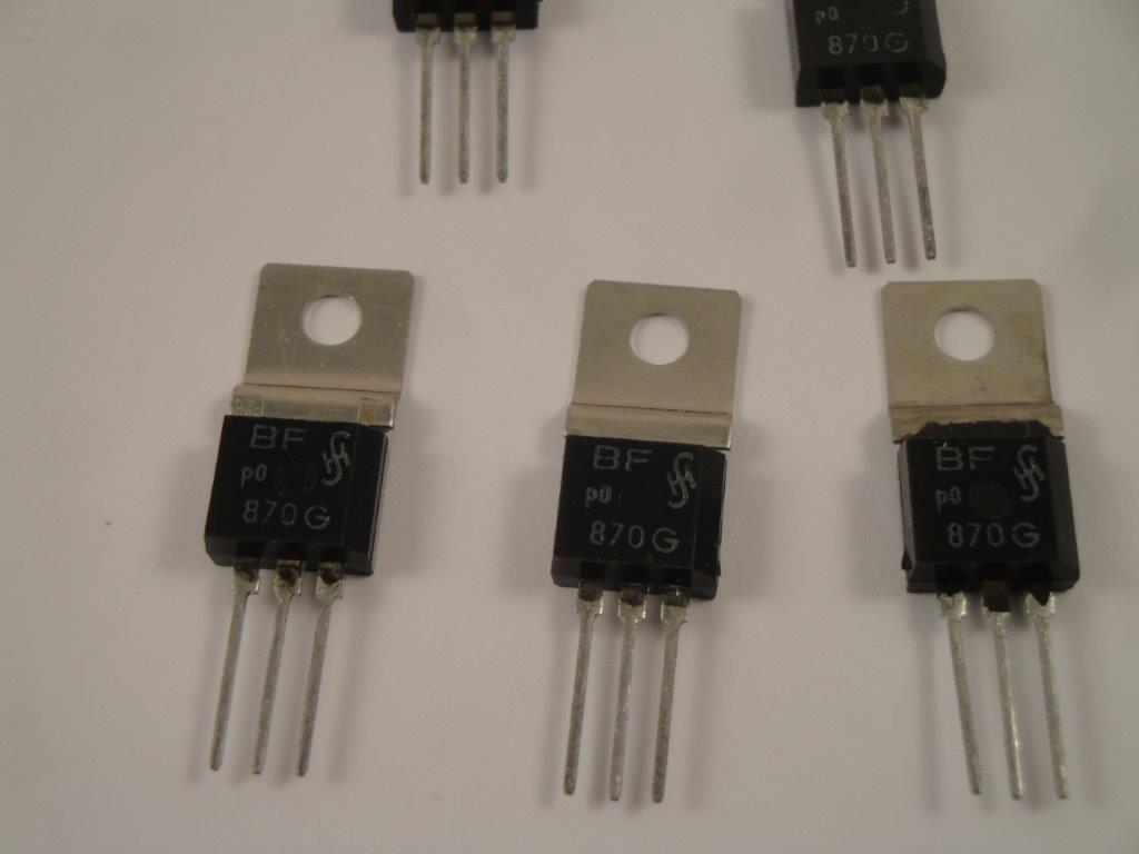 BF870   PNP Vid-L 250V 0,05A 5W 60MHz  13h