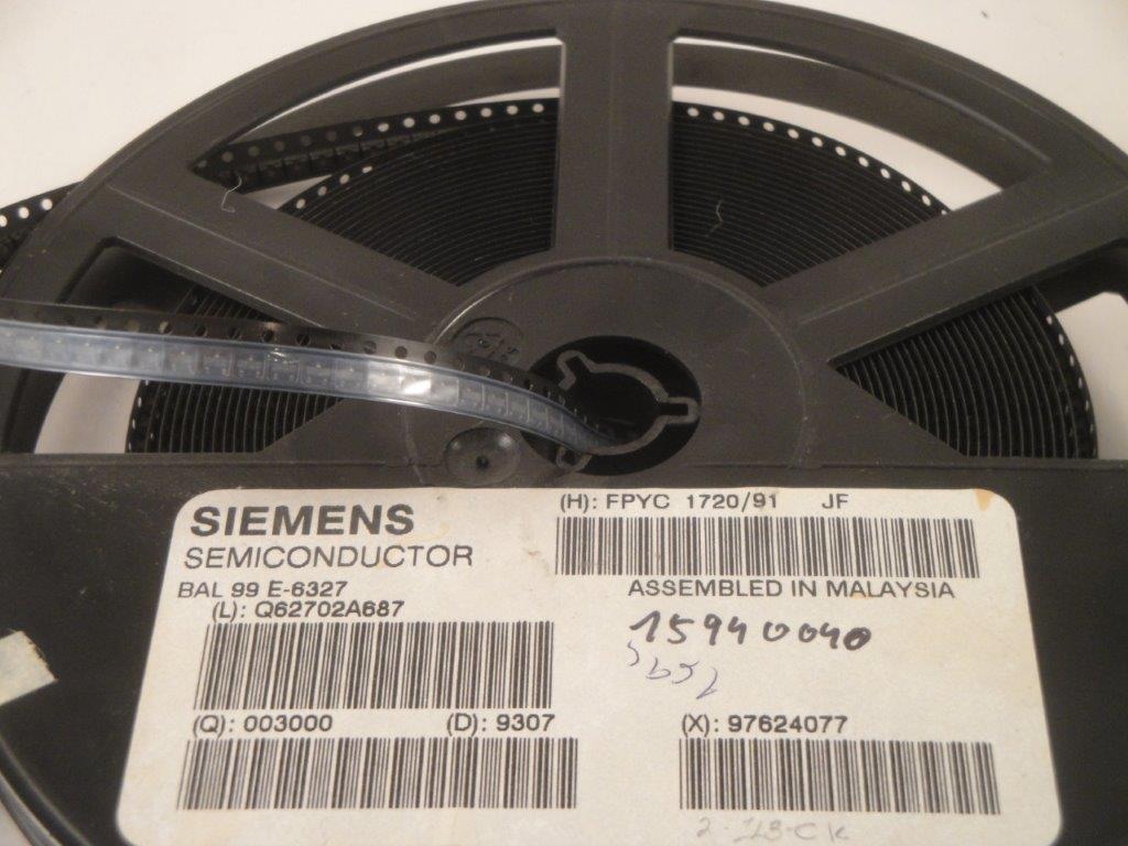 BAL99 GEG SMD   Si-Diode S 70V 0,25A <6ns  35d  SOT23