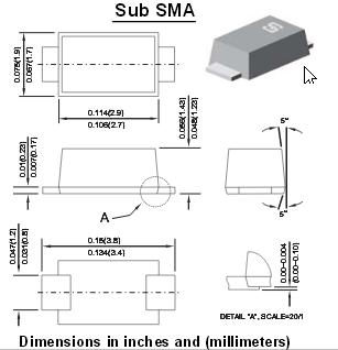 SS14LSMD     SMD-Schottky 40V 1A Sub-SMA