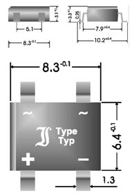 DF005 SMD   SMD-Br�cke 1A 40V(RMS)