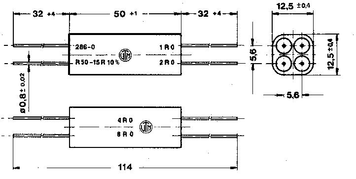 286-0  Experimentierwiderstand 0,5-15 Ohm