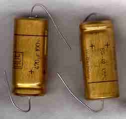 Bipolar 3,3 uF 100 V  Ton-Elko-rauh 10X30mm axial