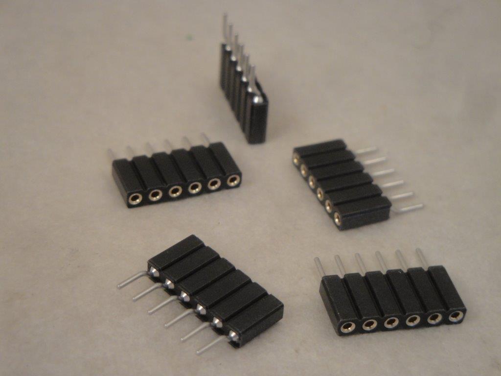 SMD Buchsenleiste RM2,54 1R 6polig Sn, 122-4-006-0-MTF