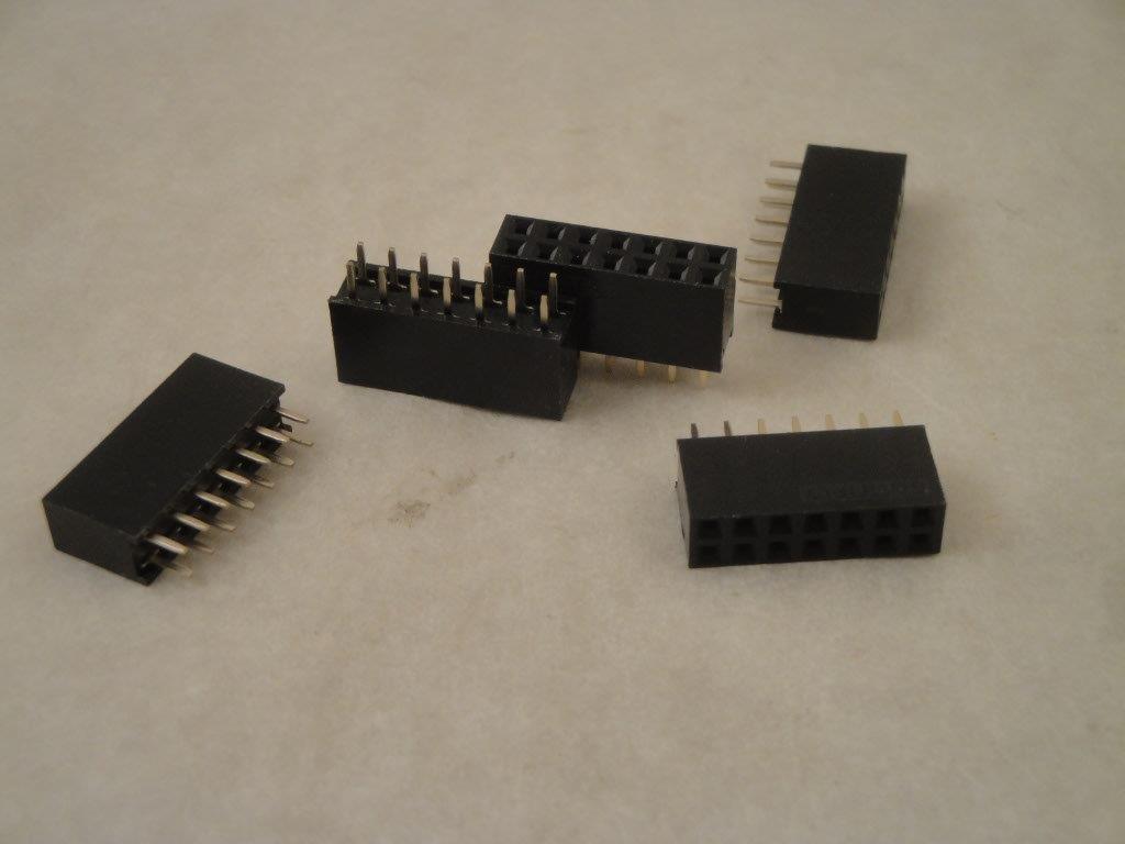 BL07/2G8 Buchsenl 2x7pol gerade 8mm
