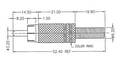 CSGM ROT  Cinch-Stecker vergold./rot