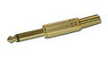 KSMKG 63  Klinkenstecker 6,3mm Mono Knick Gold