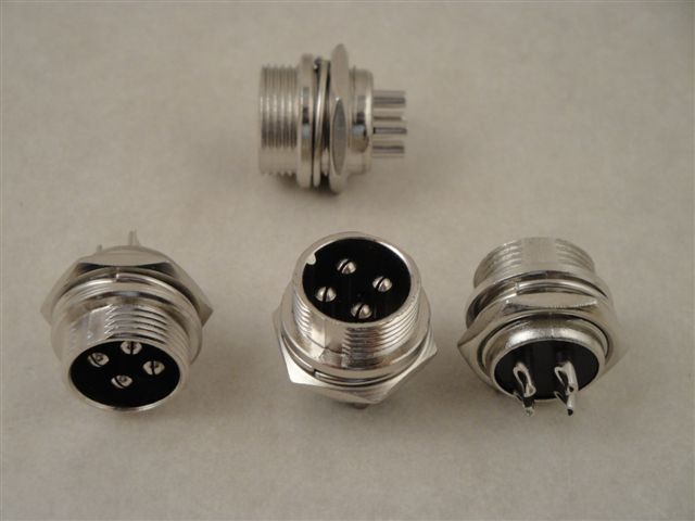 MIC 334  Mikrofon Einbaustecker 4-pol