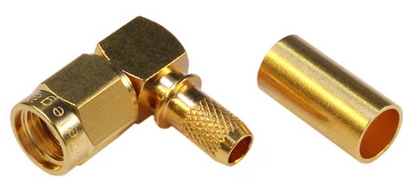 SMA reverse Kabelstecker winkel  (RG58), J01150R0031