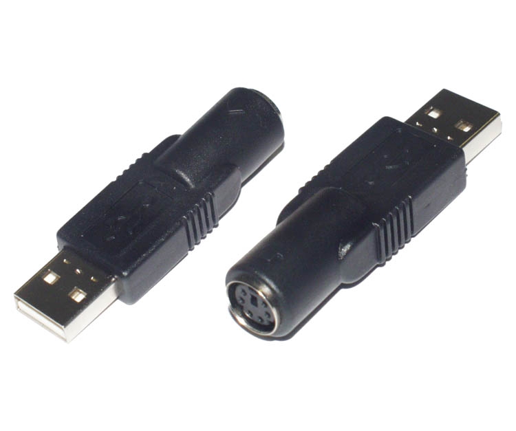 USB Adapter USB-A Stecker -PS2 Buchse