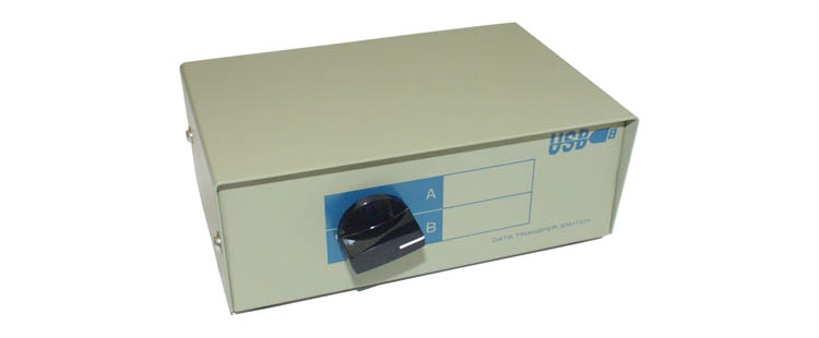 COM100  USB Switch manuell 1xUSB A-Buchse, 2xUSB B-Buchse