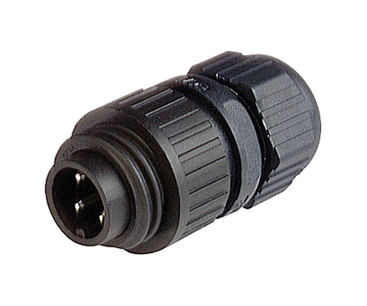 CA3LS  Leitungsstecker gerade 3pol+