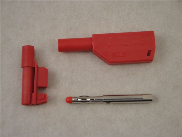 SLS425 SEQN RT  4mm-Iso-Stecker rot
