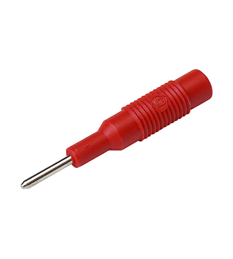 MZS2 rot  Adapter 2mm St. - 4mm Bu.