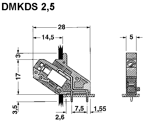 RZ2,5-DMKDS  Zwischenst?ck f?r DMKDS 2,5