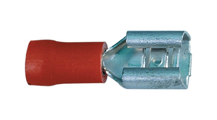 Flachsteckh�lse Gelb  6,4x0,8 4,0-6,0mm