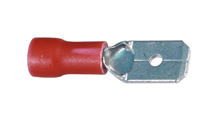 Flachstecker Gelb  6,4x0,8 4,0-6,0mm