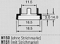N150 grau Mutternabdeckung N150 grau Mutternabdeckung