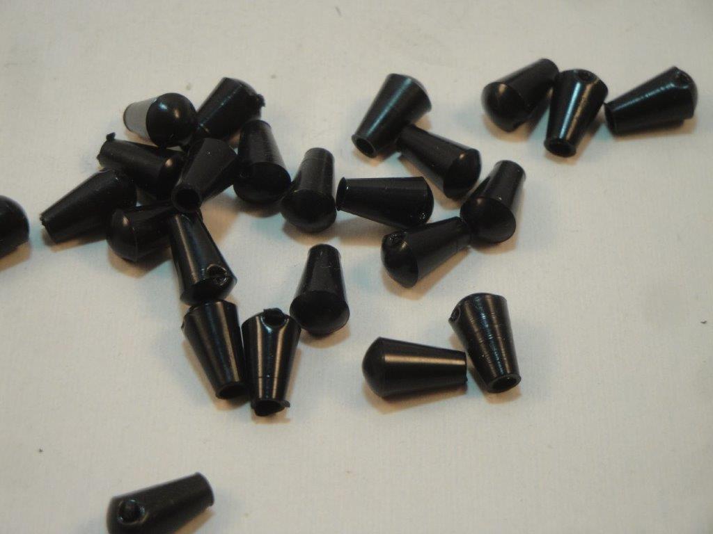 PK SCHWARZ  Kunststoff-Kappe 11x6,5mm