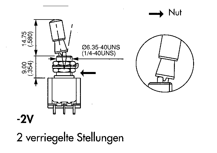 5646AB 2V  EIN-EIN 2pol verriegelbar