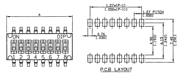 SD108  SMD 8pol  25mA/24VDC  RM1,27