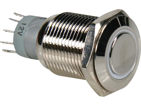 Sicherheitsdrucktaster R1600W  LED-wei� 1NO/1NC  230VAC/0,5A