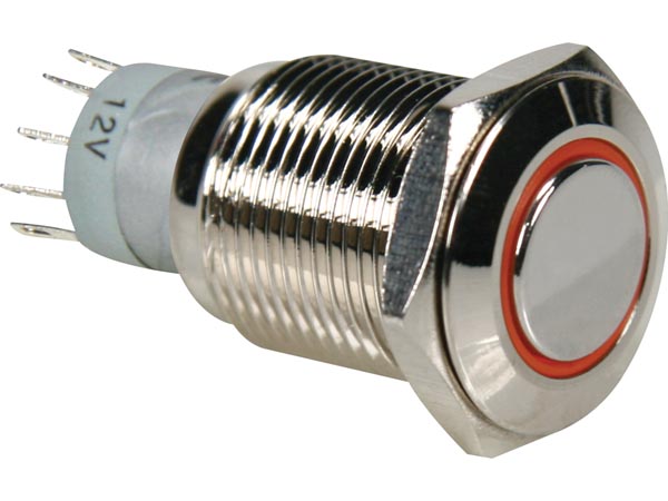 Sicherheitsdrucktaster R1600O  LED-orange 1NO/1NC  230VAC/0,5A
