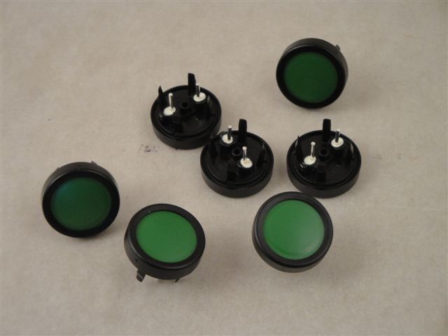 MCS18R-GN  Taster rund gr�n  1xA 0,125A/48VDC