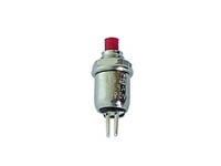 R1381 schwarz  Mini-Drucktaster 1xA/T 0,5A/125VAC