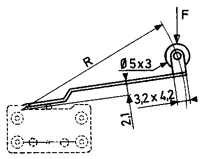 Rollenhebel 14,1mm f. MSS
