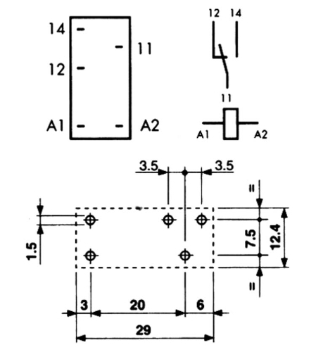 40.31.9  12V DC 1xUM 10A  220R Finder