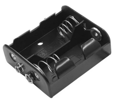 2 X UM 2  Batteriehalter 2xBaby C Druckanschluss
