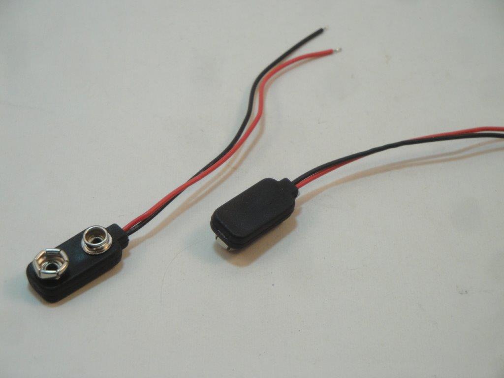 9 V II  Industrie I-Form  9V-Batterieclips