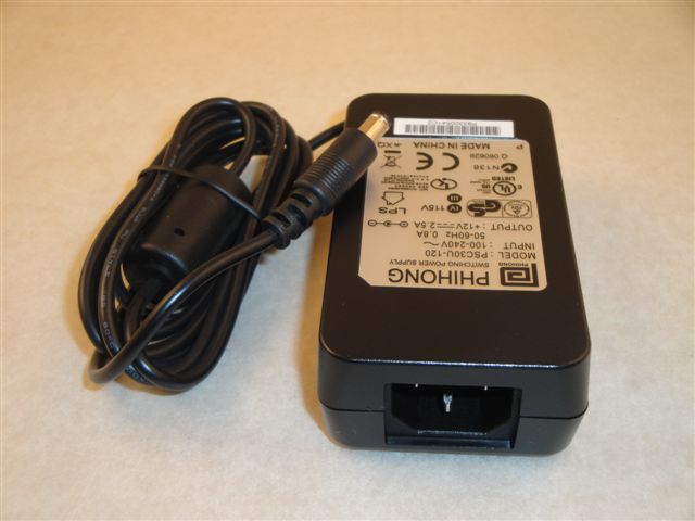PSA 30/12  12V, 2,5A  Schaltnetzteil schwarz, PSC30U-120V