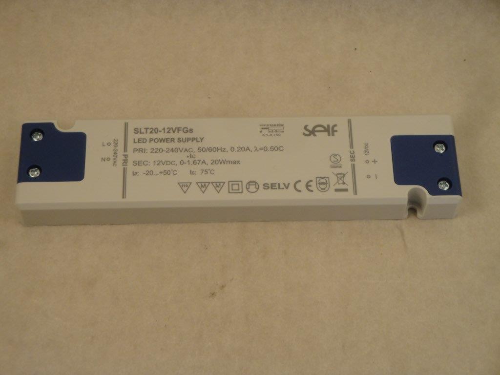 Schaltnetzteil LED 20W 12V/1,67A SLT20-12VFGS