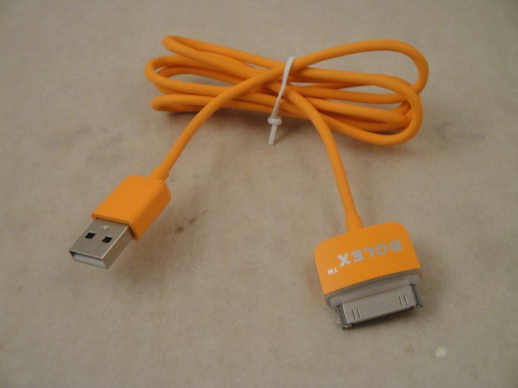 USB Ladekabel f�r IP4 / 4S orange, Bolex 110156