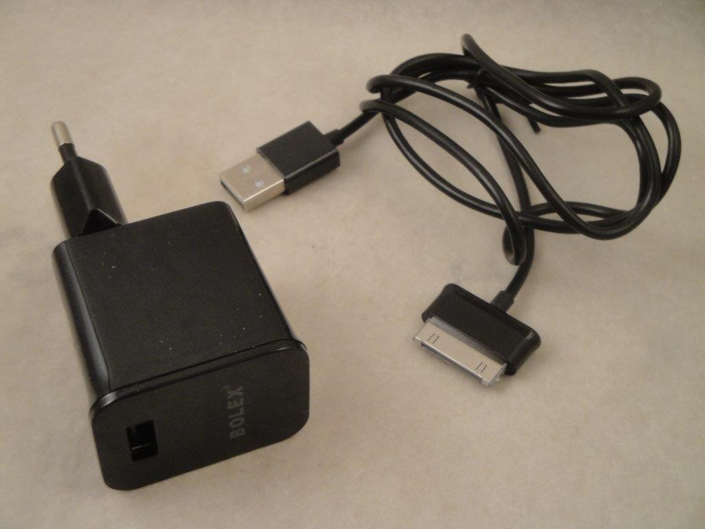 USB Einzelnetzlader schwarz 5V 1,8A iP4,  Bolex 100206