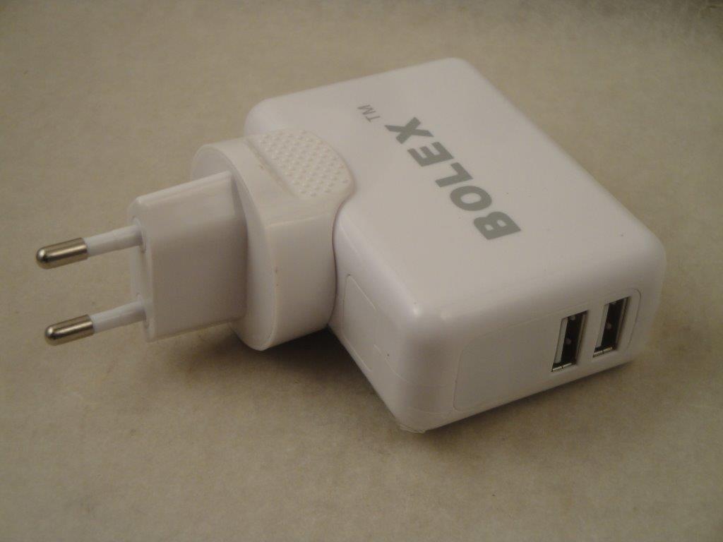 USB Doppellader 5V 3,1A,  Bolex 100021