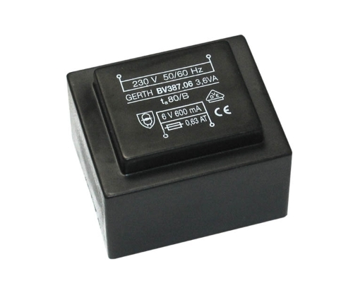 PT 3,6VA/2x18V  Printtrafo 3,6VA EI38 2x18V 2x100mA