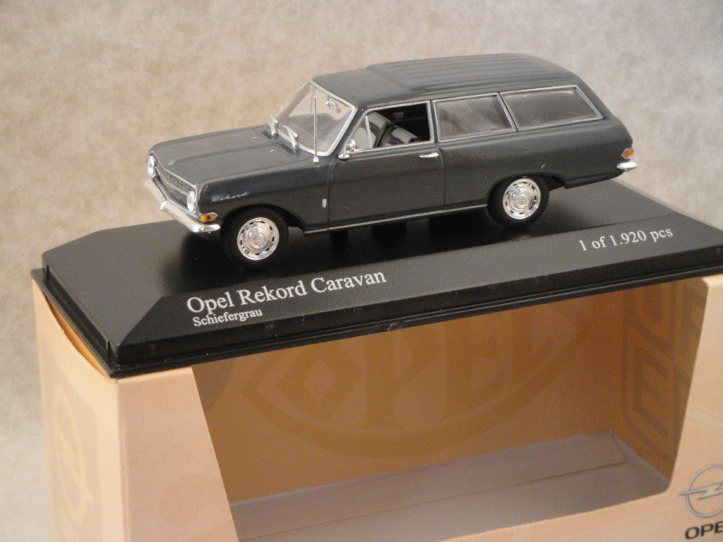 Opel Rekord A Caravan '62, grau  1:43  Minichamps 1224011