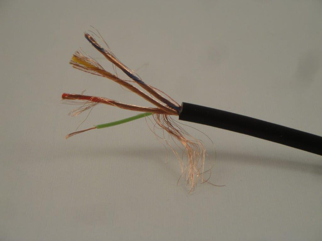 MY 408 SW  4x0,08mm� 5,2mm rund geschirmt, lose pro Meter