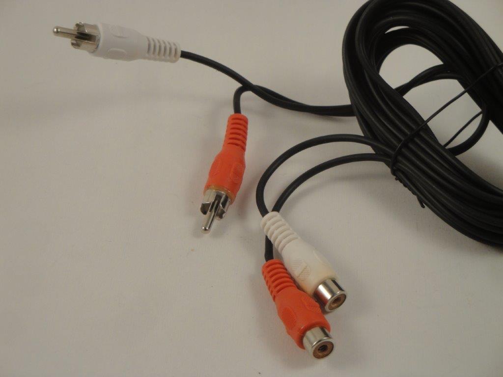 Audiokabel 2xCinchstecker 2xBuchse 1,5m Verl�ngerung