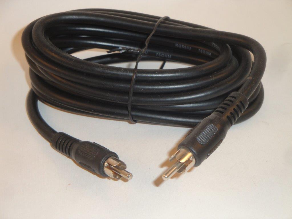 Videokabel 2xCinch Stecker/Stecker AV 2m schwarz