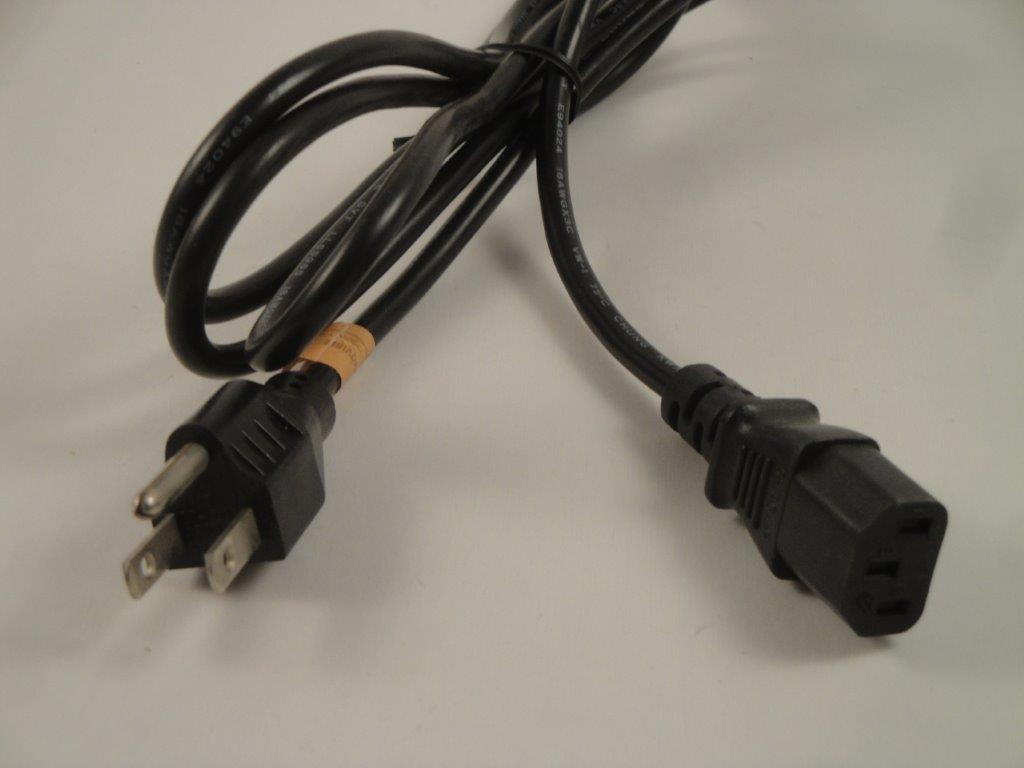 USA Ger�tezuleitung mit Erdungspol 2m schwarz gerade 3x0,75mm�