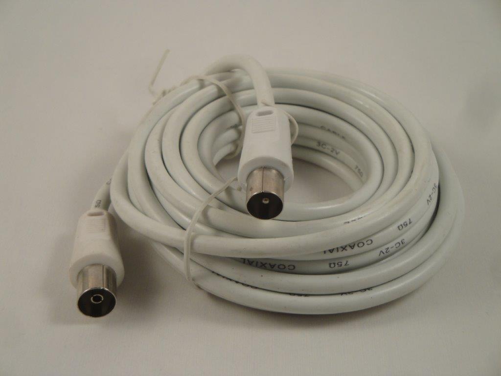 Antennenkabel Koax M-F wei� 1,5m