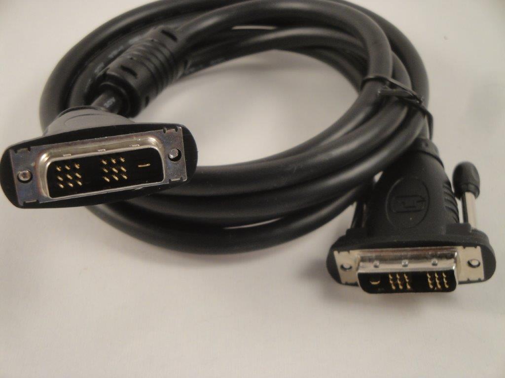 DVI Kabel 2x digital Stecker, schwarz 1,8m