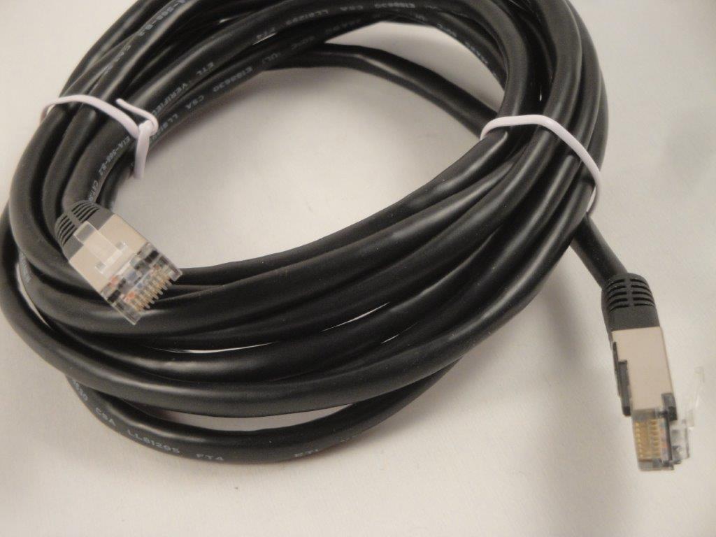 Patchkabel  2,0m FTP/S-UTP CrossOver Cat.5e  gekreuzt schwarz