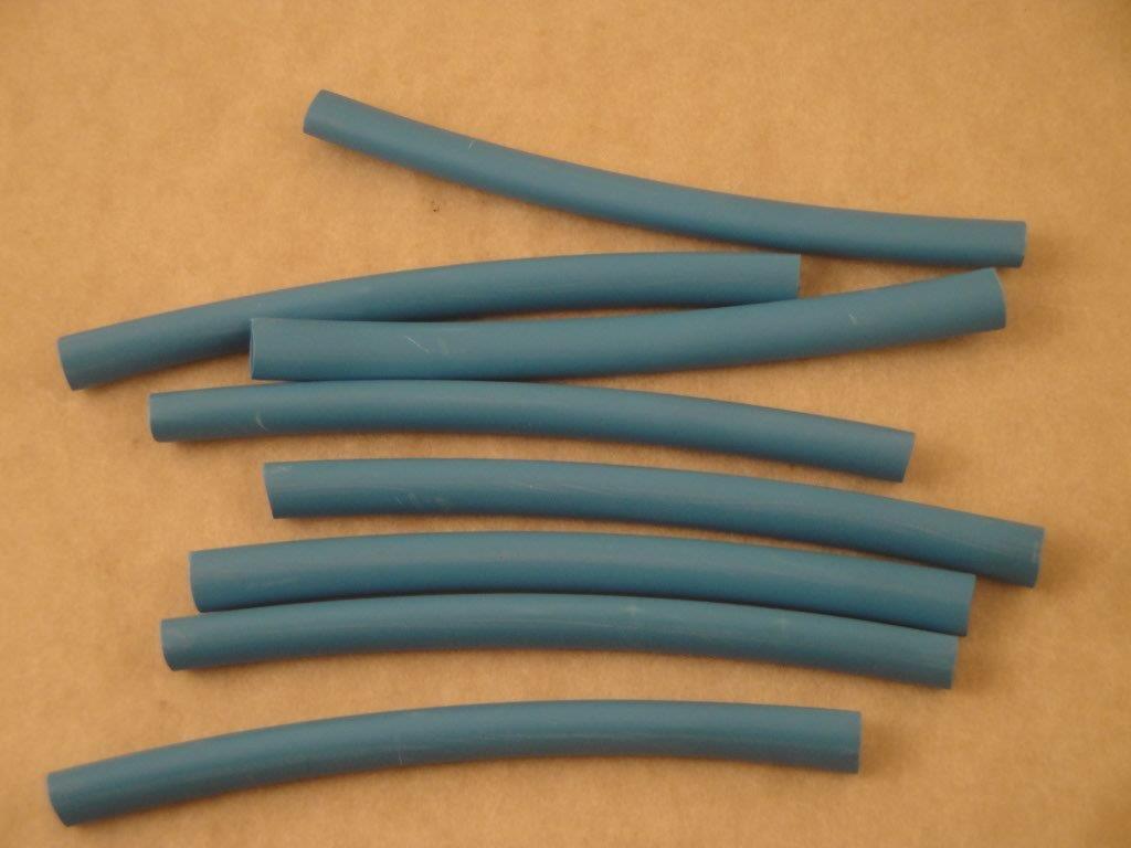 Schrumpfschlauch 2:1 ca.10cm 6,4mm blau Polyolefin
