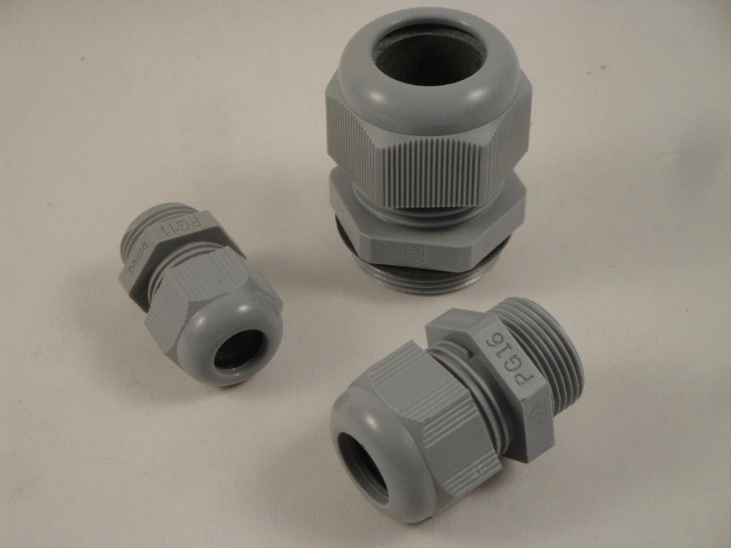 Anbauverschraubung M16x1,5 Kunststoff 9,5mm skintop ST20 dunkelg