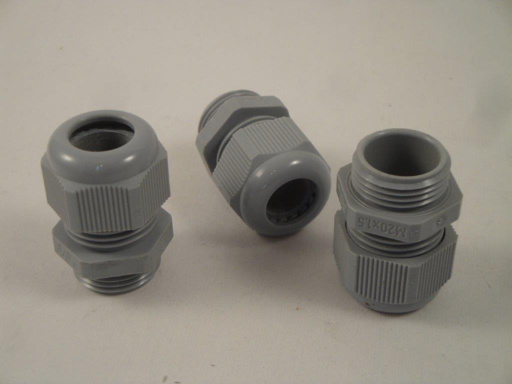 Anbauverschraubung M20x1,5  dunkelgrau 12,0mm RU