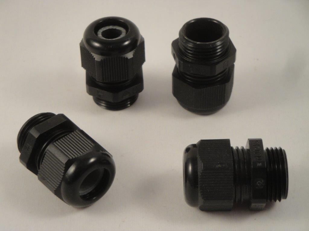 Anbauverschraubung M20x1,5 Kunststoff 11,5mm RU ST20 schwarz